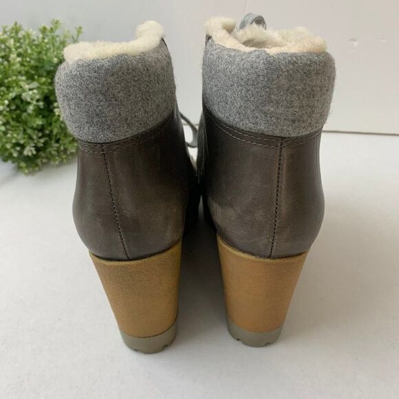 Cole Haan Henson Waterproof Wedge Bootie Gray - Picture 6 of 14